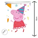 Papírové kelímky prasátko Peppa oslava 8 ks