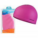 Spokey FOGI Textilní plavecká čepice potažená silikonem, růžová