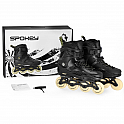 Spokey FREESPO Freeskate kolečkové brusle, černé, vel. 42/43