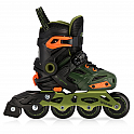 Spokey FREESPO KIDS Dětské kolečkové brusle, khaki, vel. 27-30