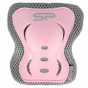Spokey SHIELD 3dílná sada dětských chráničů, růžové, vel. M