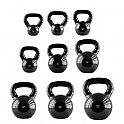 Kettlebell pokrytý vinylem HMS KNV04 4 kg, černý