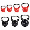 Kettlebell s chromovaným úchopem HMS KTC 12 kg černý