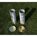 Volejbalové sloupky (AL) prům. 102 mm, s napínacím šroubem + pouzdra a víčka (CERTIFIKÁT)