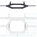 HEX OLYMPÍJSKÁ OSA 170 CM HMS GHX02