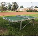 Stůl na stolní tenis venkovní - ocelová konstrukce (ZN) - jekl 80/80 + pryskyřičné desky, bez síťky