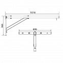 Nástěnný držák boxovacího pytle DBX BUSHIDO 102 cm, 150 kg