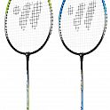 Sada raket na badminton WISH Steeltec 416K, zeleno/modrá